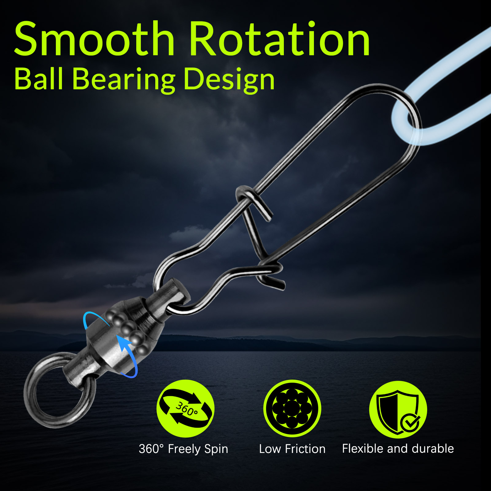 9KM 10PCS Ball Bearing Swivel  - Baitcasting Reel review and price