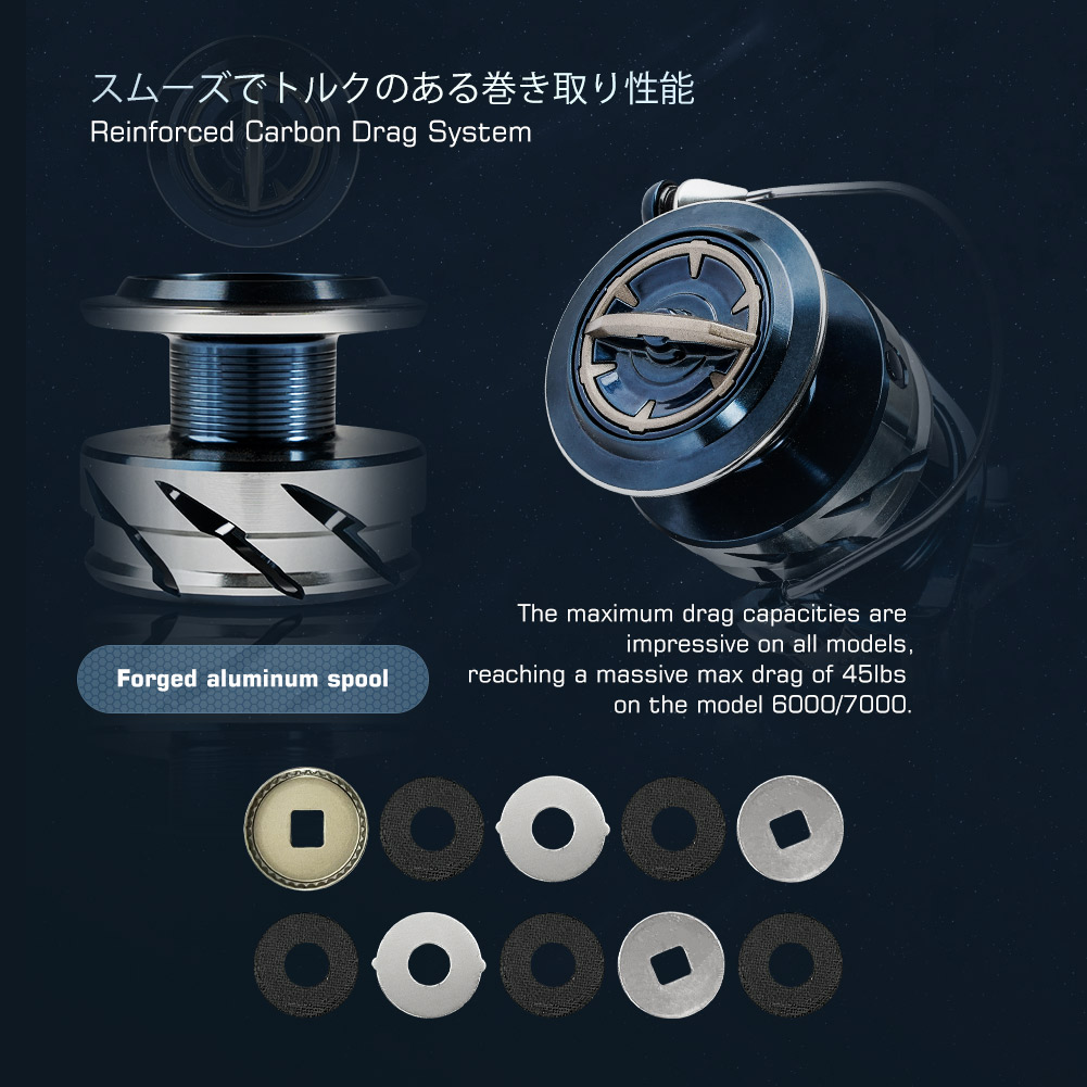 Noeby Max Drag 25kg Spinning F - Surf Reel review and price